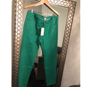 NWT Alberto Makali green skinny jeans